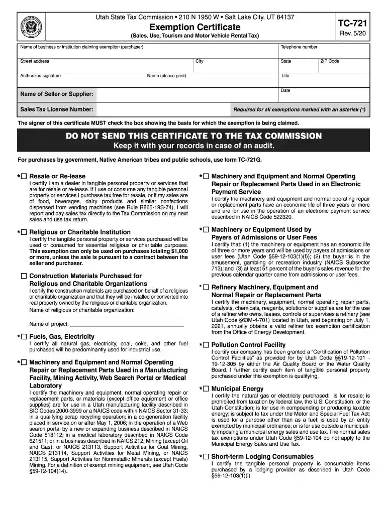 utah resale certificate Preview on Page 1