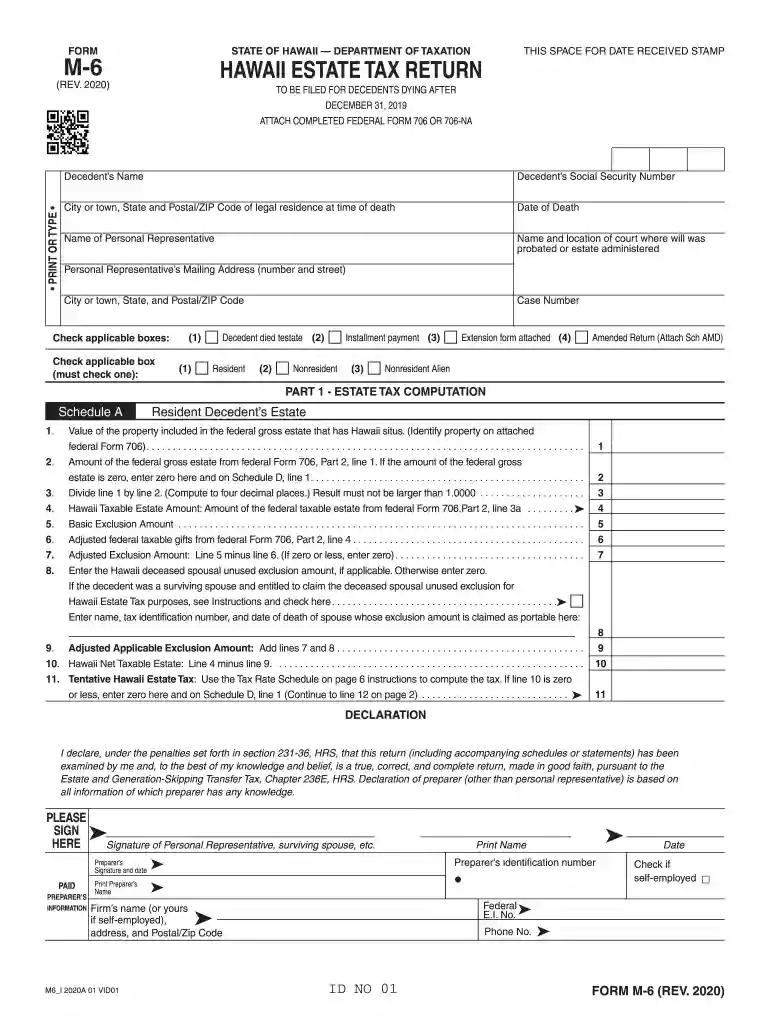 hawaii form m Preview on Page 1