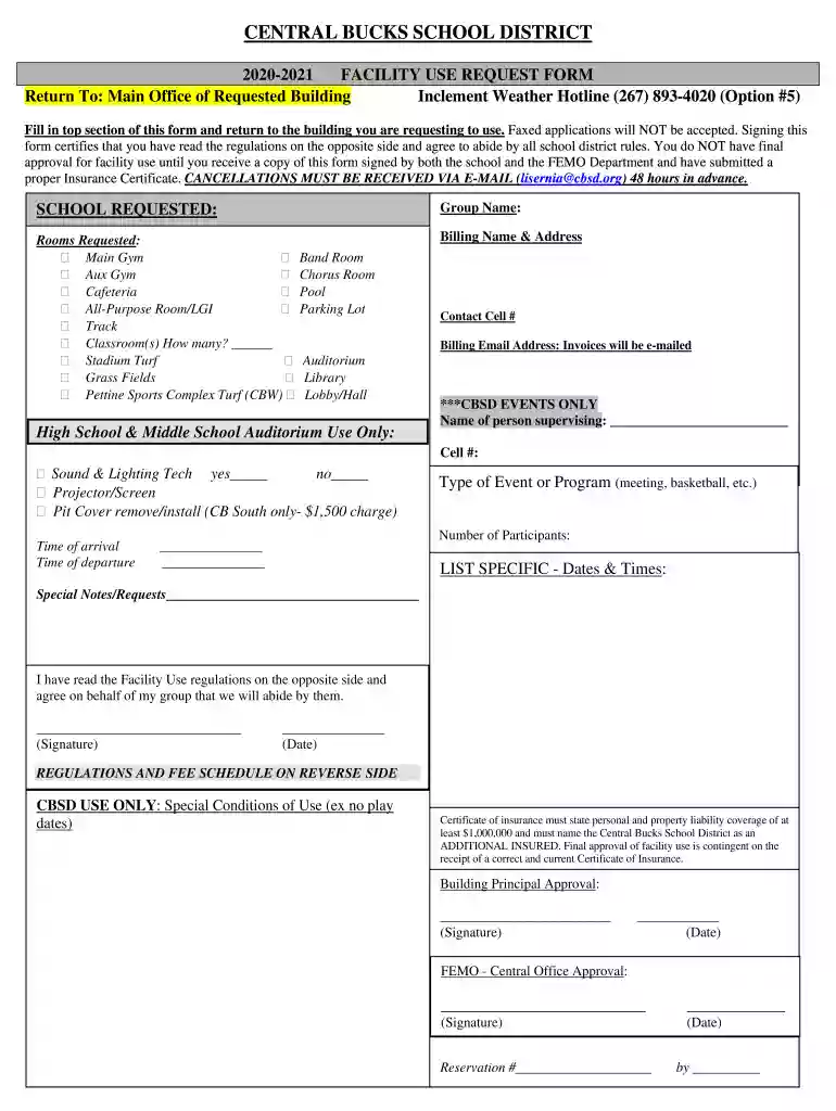 Inclement Weather Hotline (267) 893-4020 (Option #5) Preview on Page 1