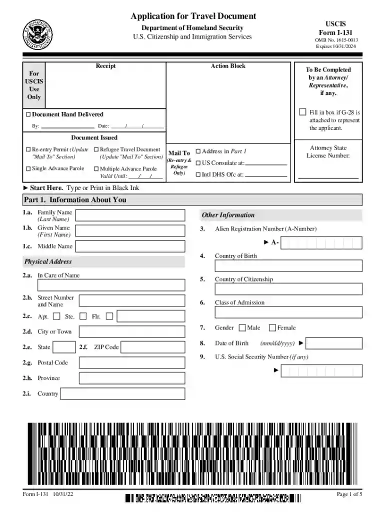 visa filing application Preview on Page 1