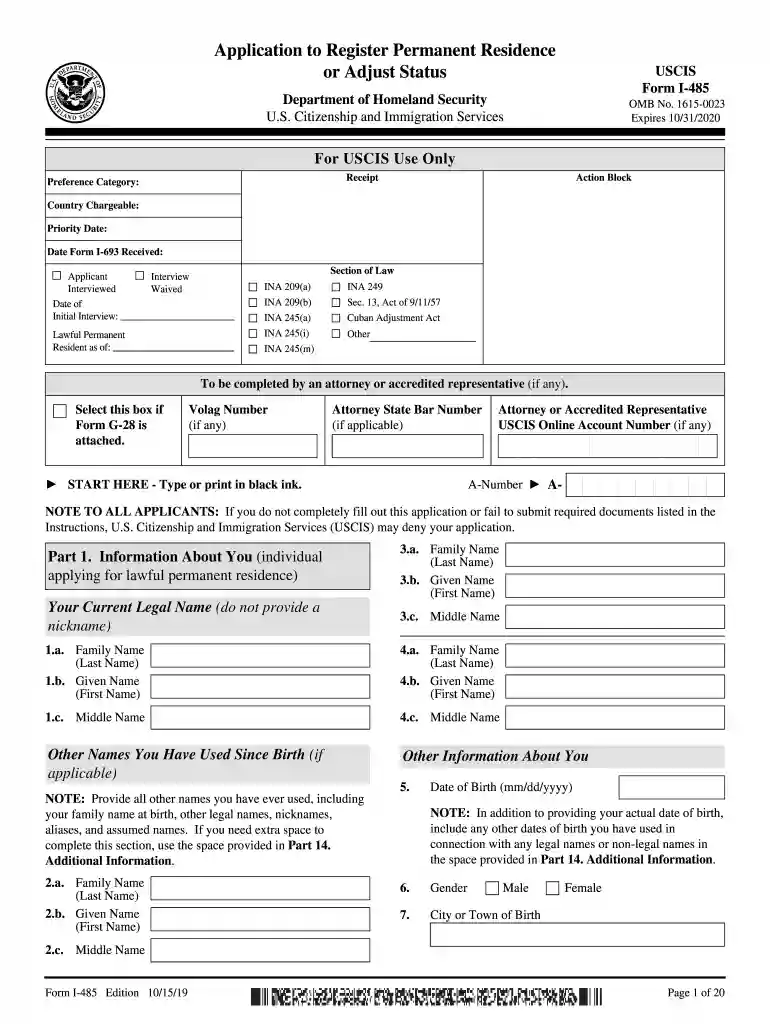file i 485 online Preview on Page 1