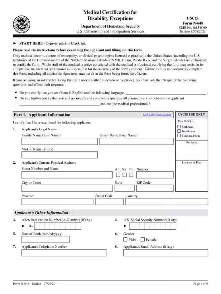 n 648 form Preview on Page 1