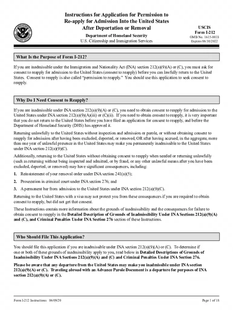 dhs uscis application instructions Preview on Page 1