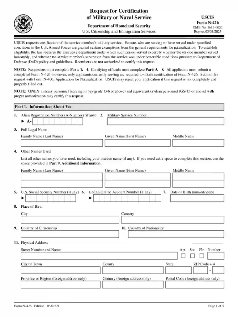 426 certification Preview on Page 1
