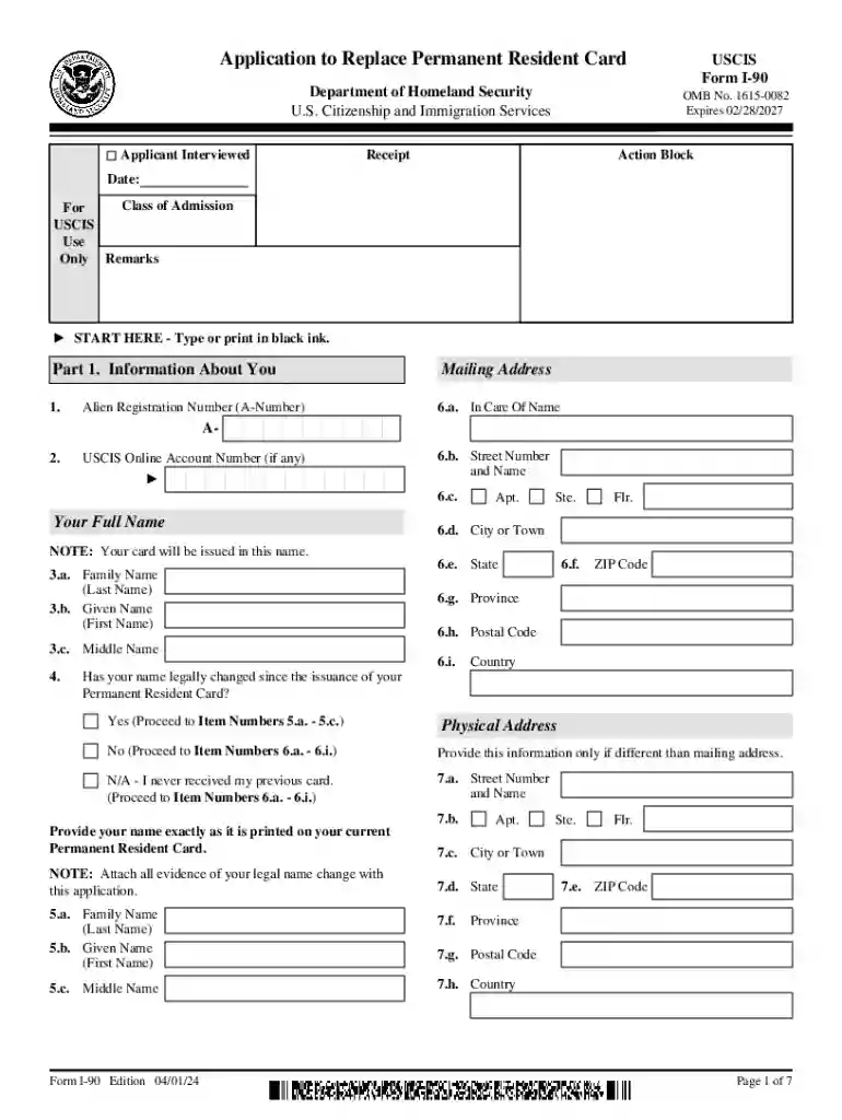 application to renew resident card Preview on Page 1