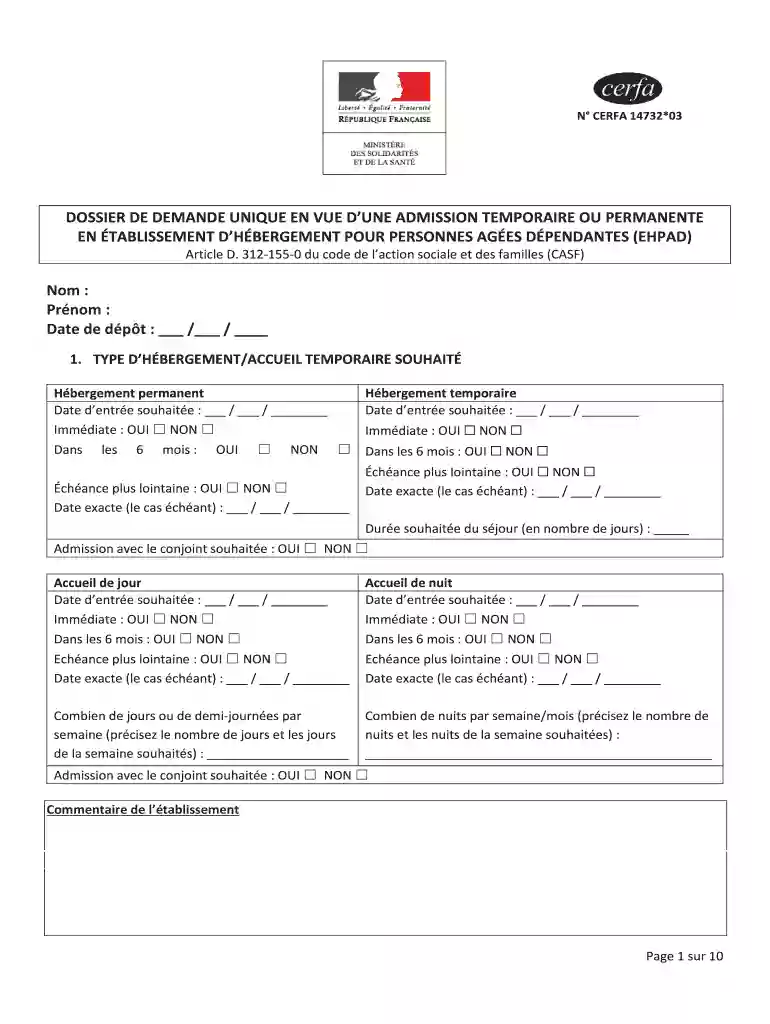 cerfa 14732 3 word Preview on Page 1