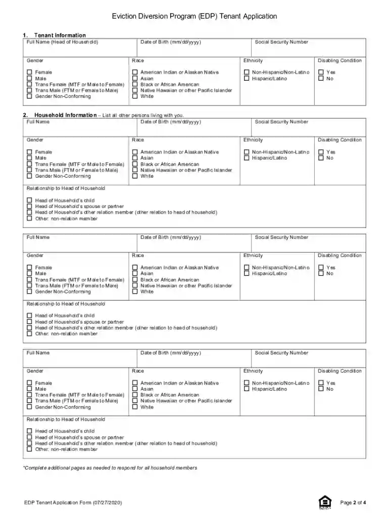 eviction diversion program online application Preview on Page 1
