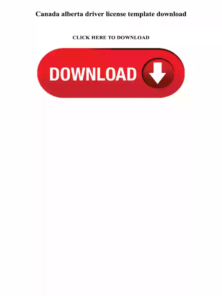 alberta id template Preview on Page 1