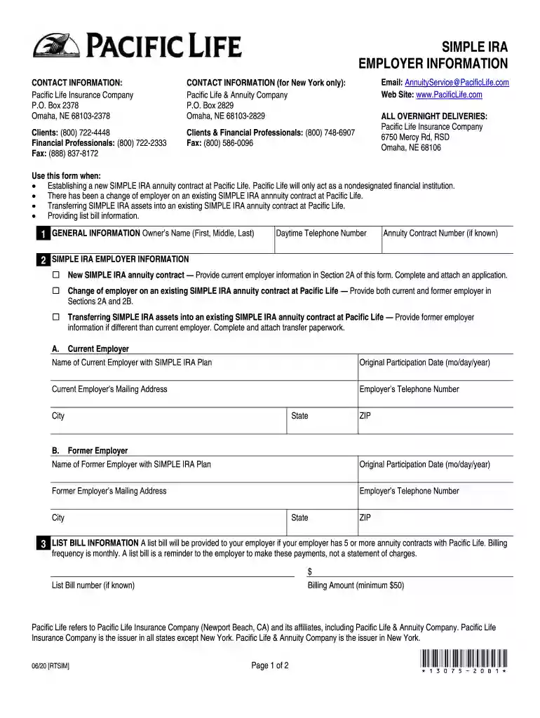 pacific life annuity withdrawal form Preview on Page 1