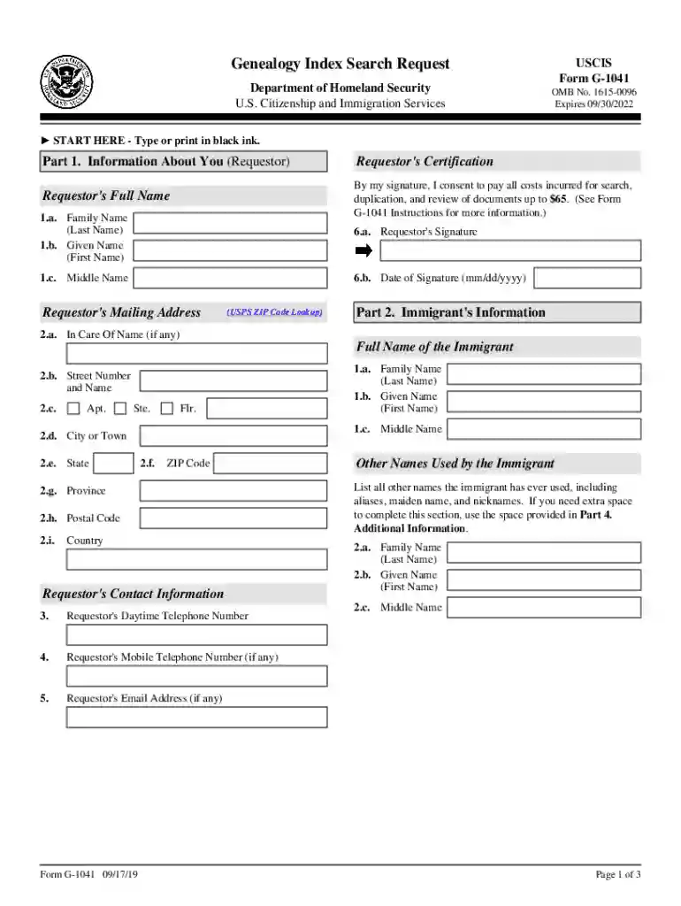 uscis genealogy case status Preview on Page 1