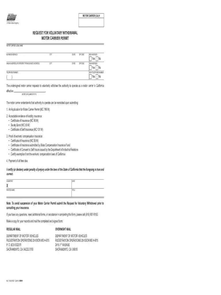 mc 716 m form Preview on Page 1