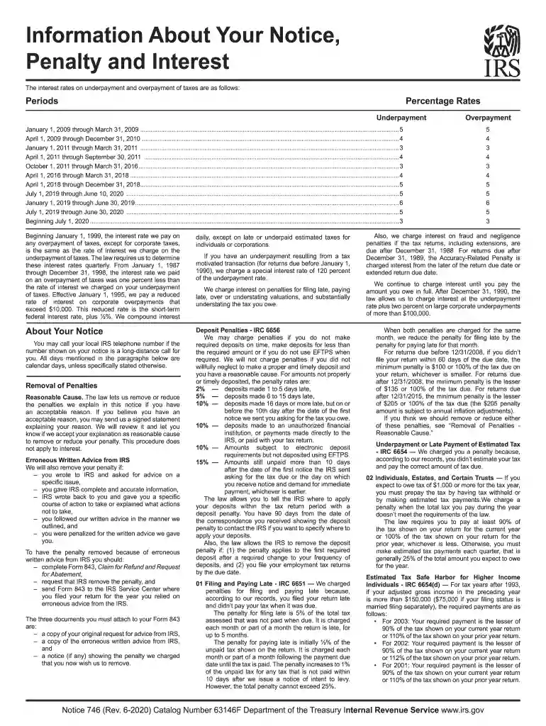 notice 746 Preview on Page 1