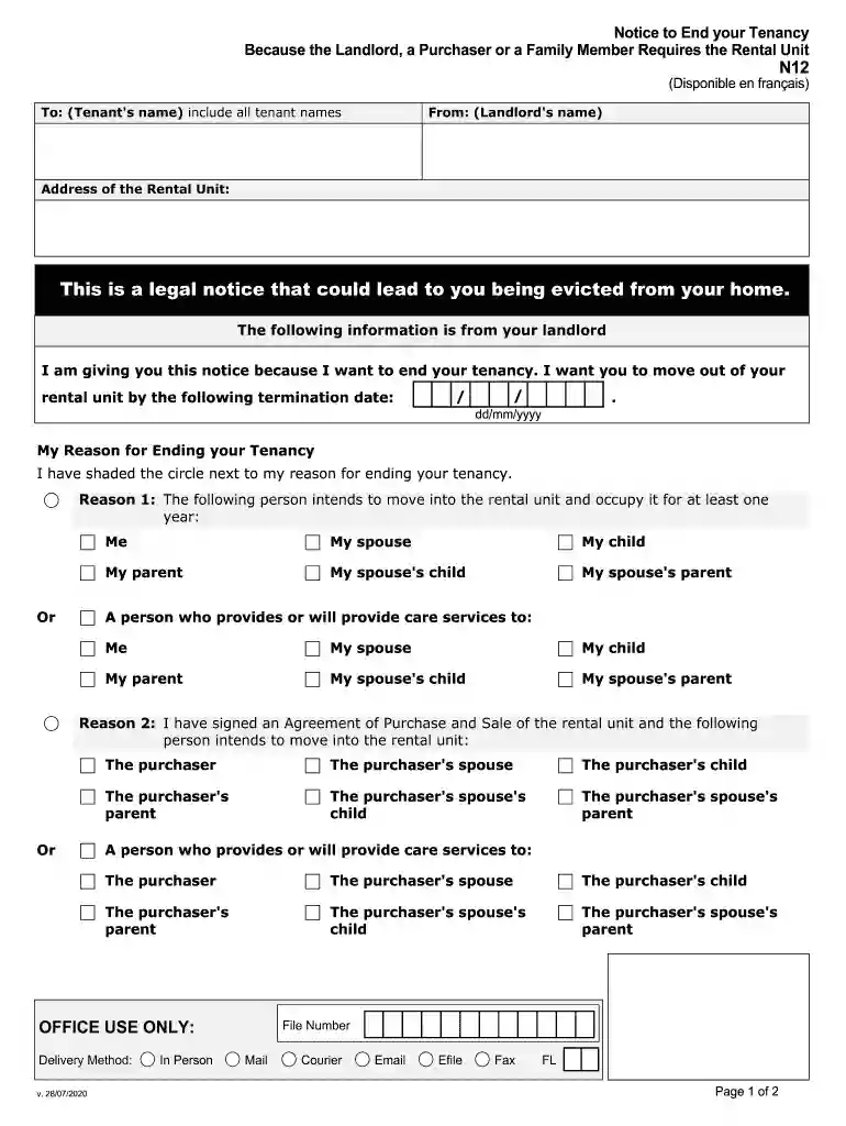 n12 form pdf Preview on Page 1