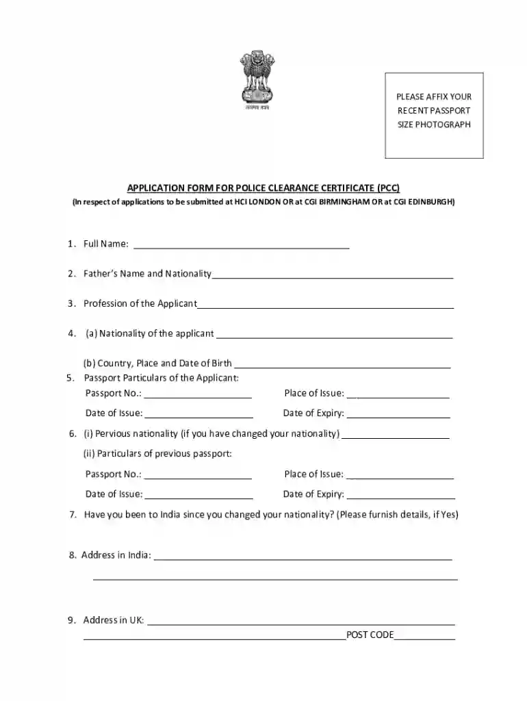 uttarakhand police verification form Preview on Page 1