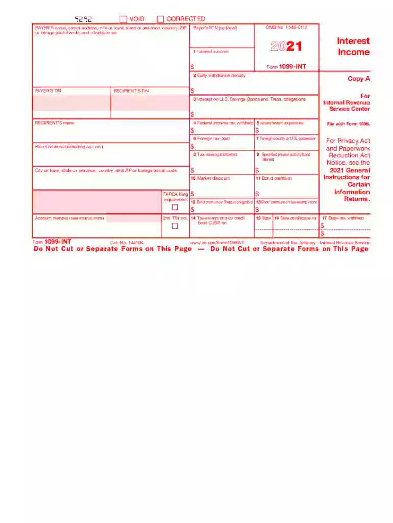 1099 form 2021 Preview on Page 1