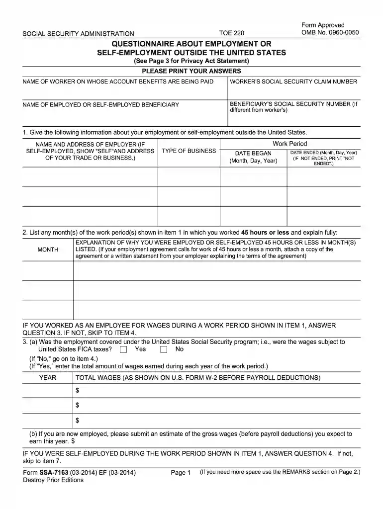 ssa 7163 Preview on Page 1
