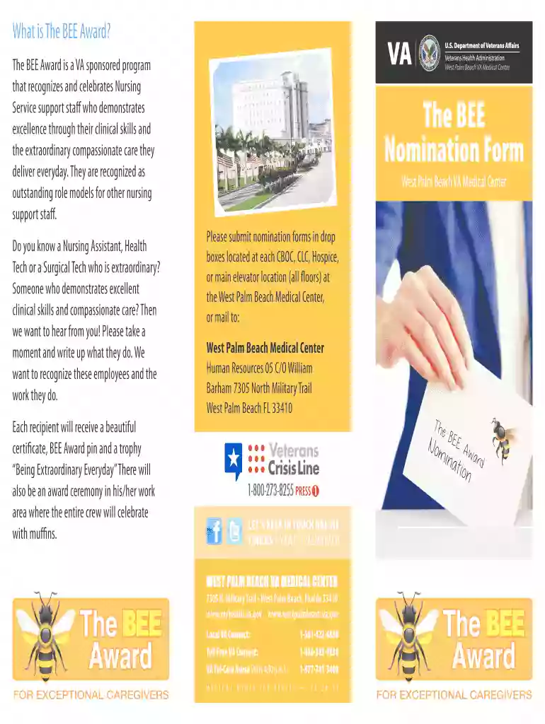 bee award nomination form Preview on Page 1