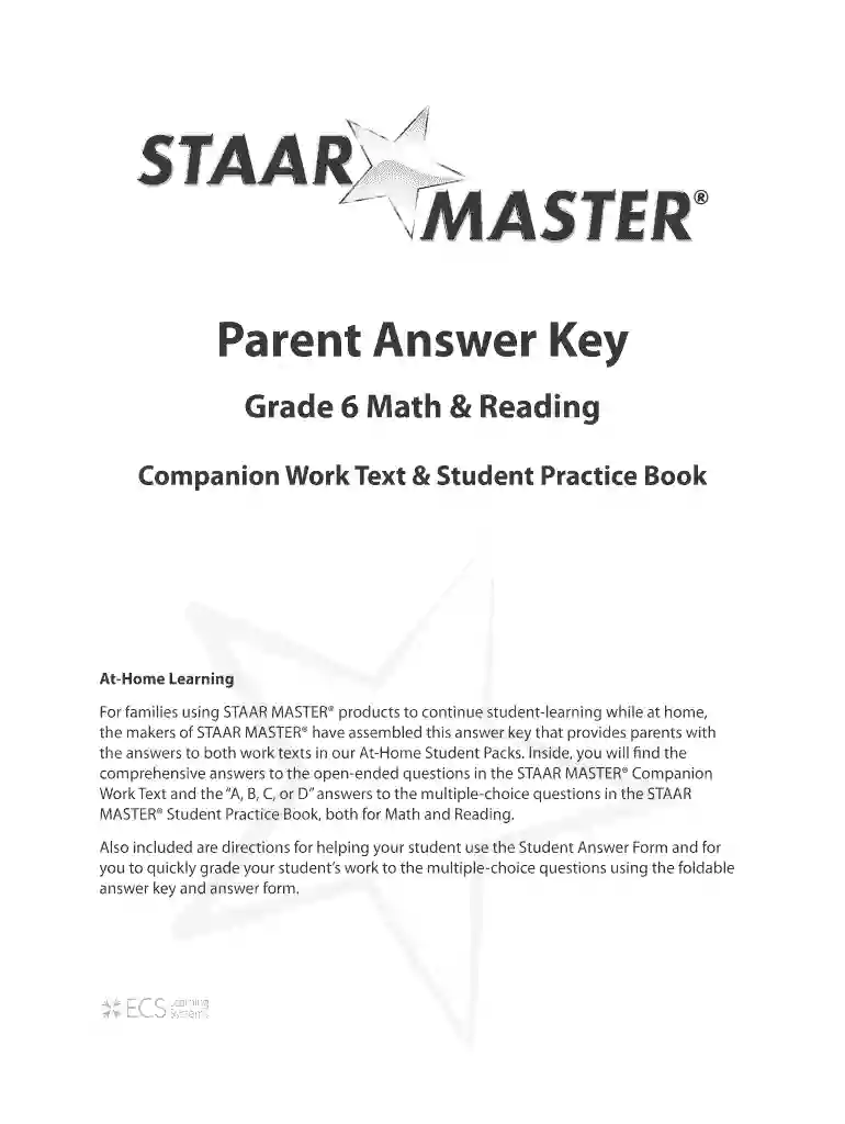 staar master answer key grade 4 Preview on Page 1