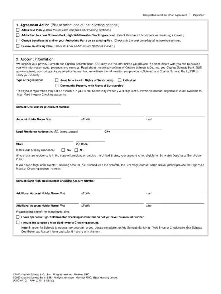 charles schwab transfer on death form Preview on Page 1
