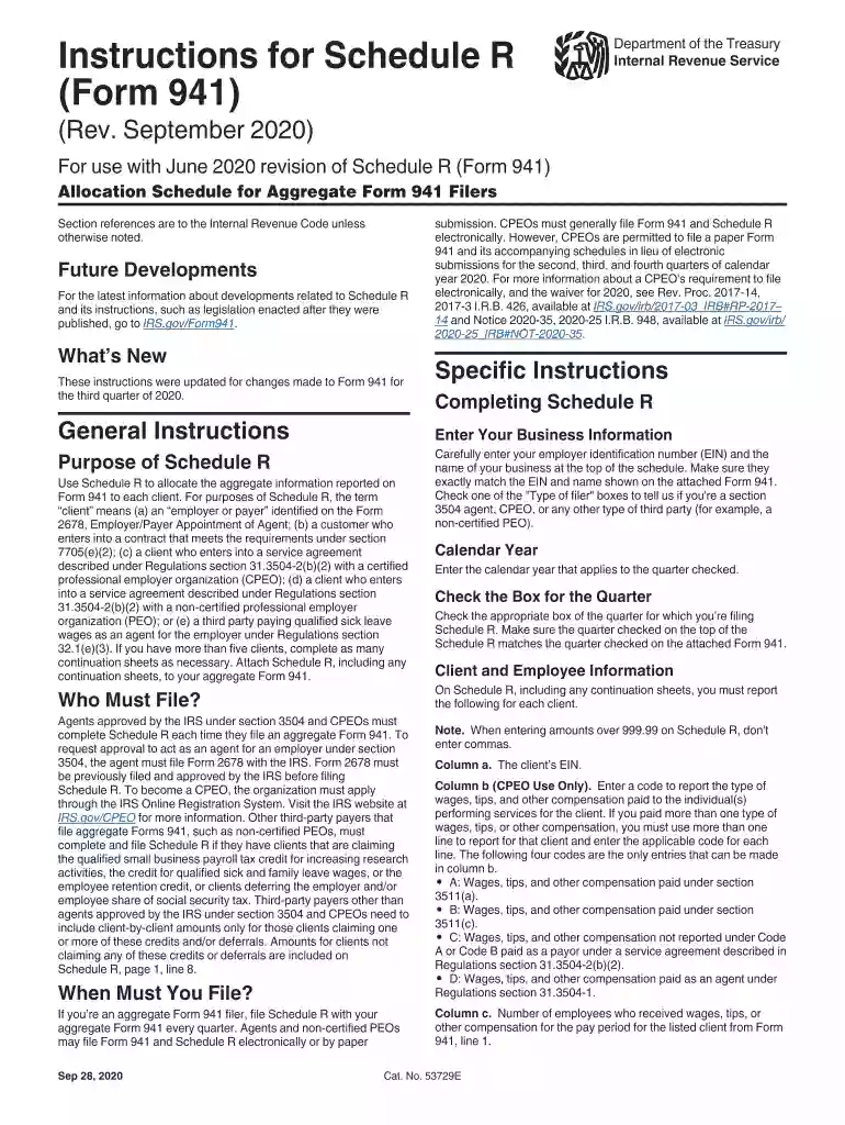 941 schedule r Preview on Page 1