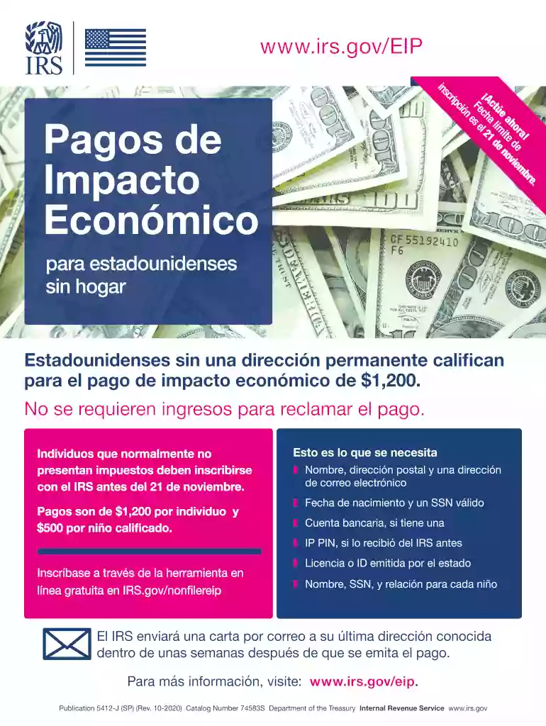 2020 irs j impacto economico estadounidenses online Preview on Page 1