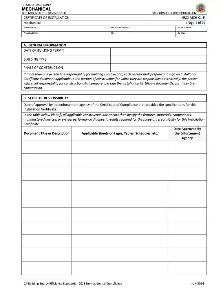 MECHANICAL - California Energy Commission - State of California - ww cash4appliances Preview on Page 1