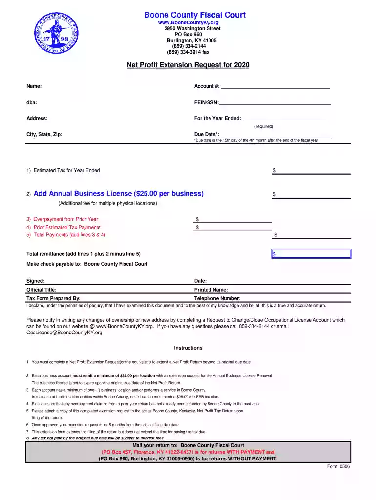 kentucky state tax extension Preview on Page 1