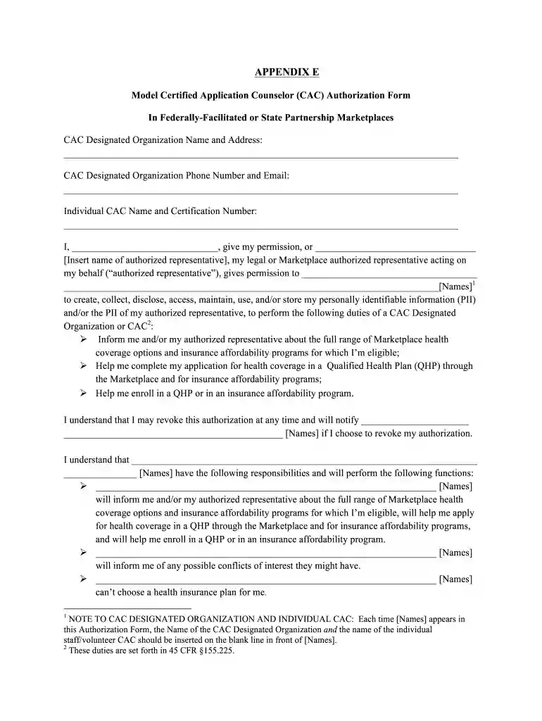 cms consent to release form Preview on Page 1