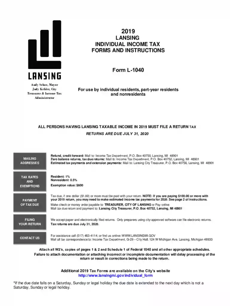 1040 instructions city Preview on Page 1