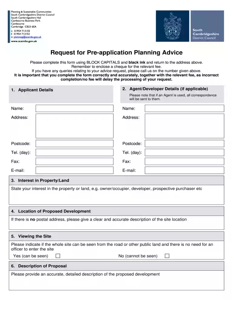 south cambs planning applications Preview on Page 1
