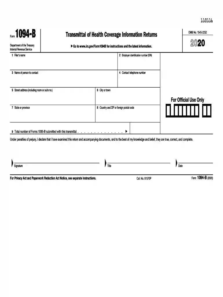 form 1094 form Preview on Page 1