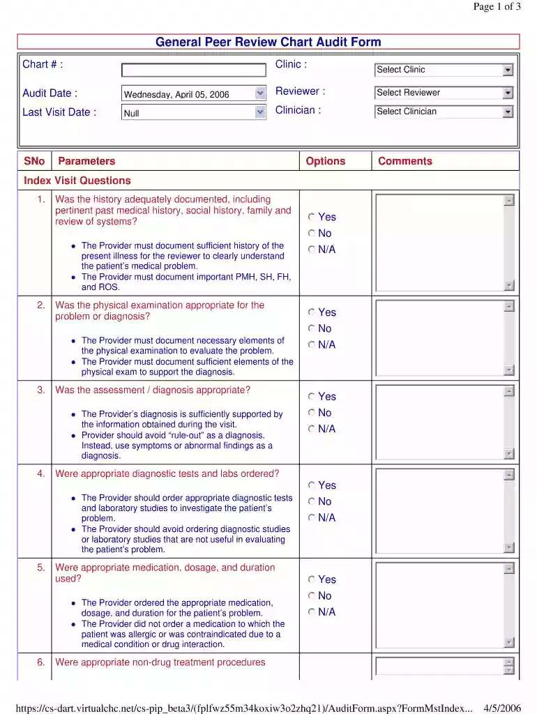 aaahc chart audit tool Preview on Page 1