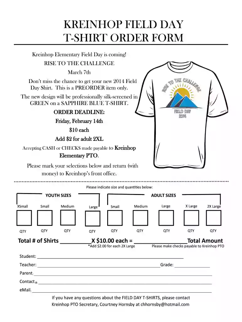 shirt form Preview on Page 1