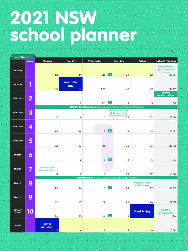 nsw school planner Preview on Page 1