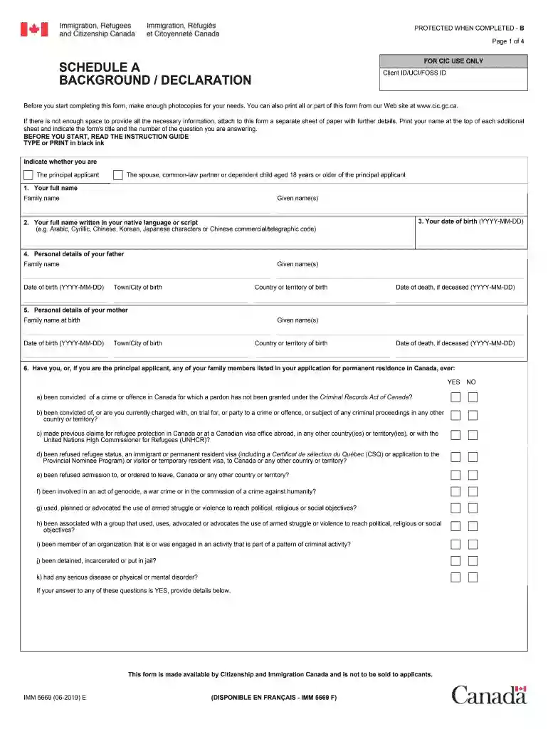 imm 5669 form Preview on Page 1