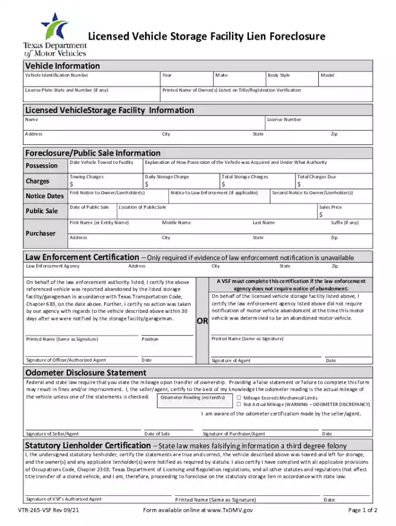 vsf form Preview on Page 1