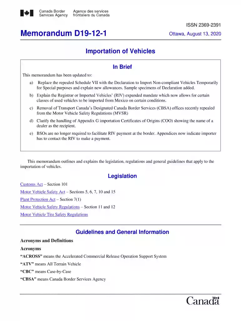 vehicle import form 1 Preview on Page 1