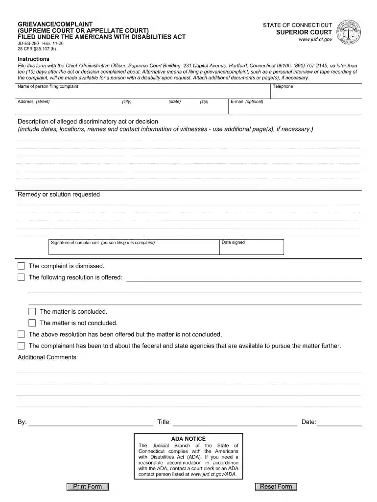 grievance complaint filed fill Preview on Page 1