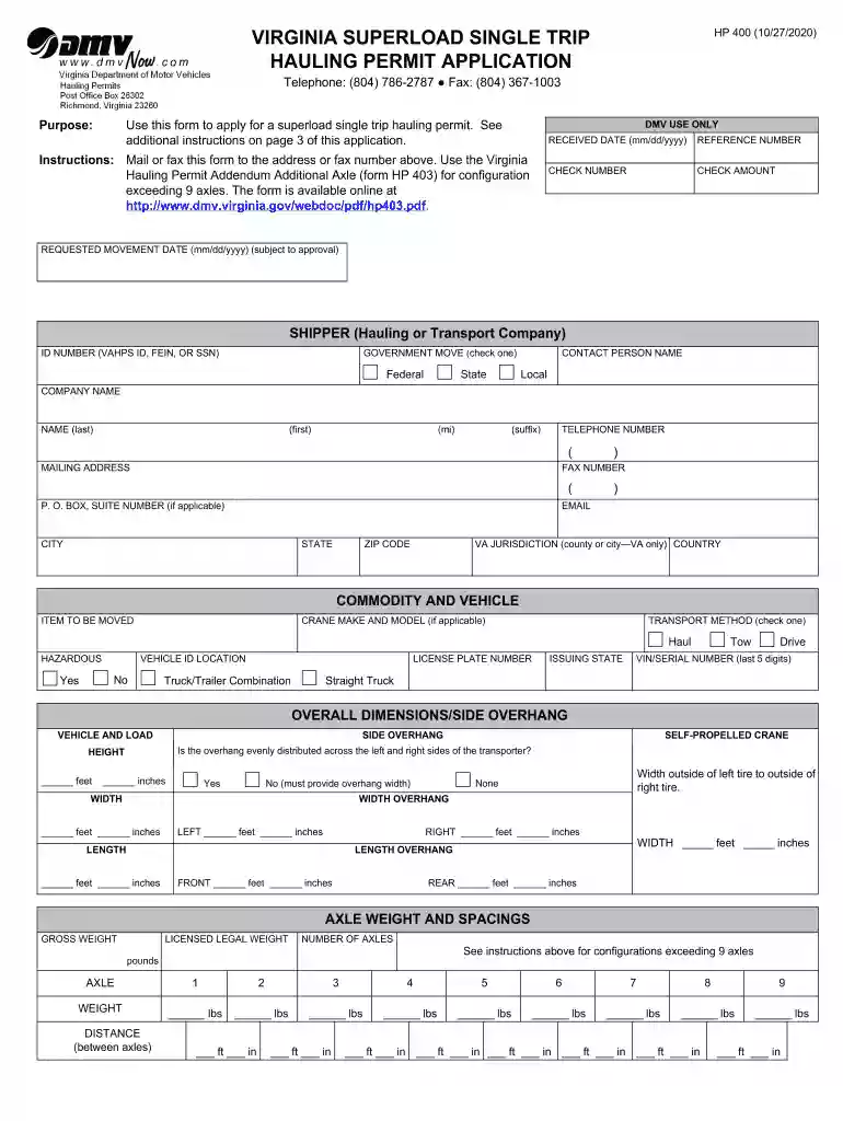 trip permit va Preview on Page 1