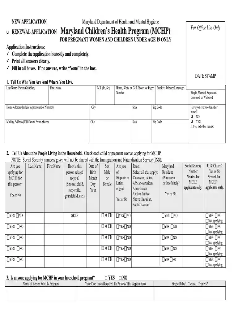 mchp application Preview on Page 1
