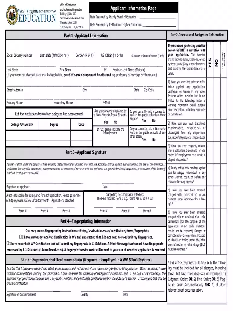 Form 12Advanced Degree and or Salary, or NBPTS Salary Supplement Preview on Page 1