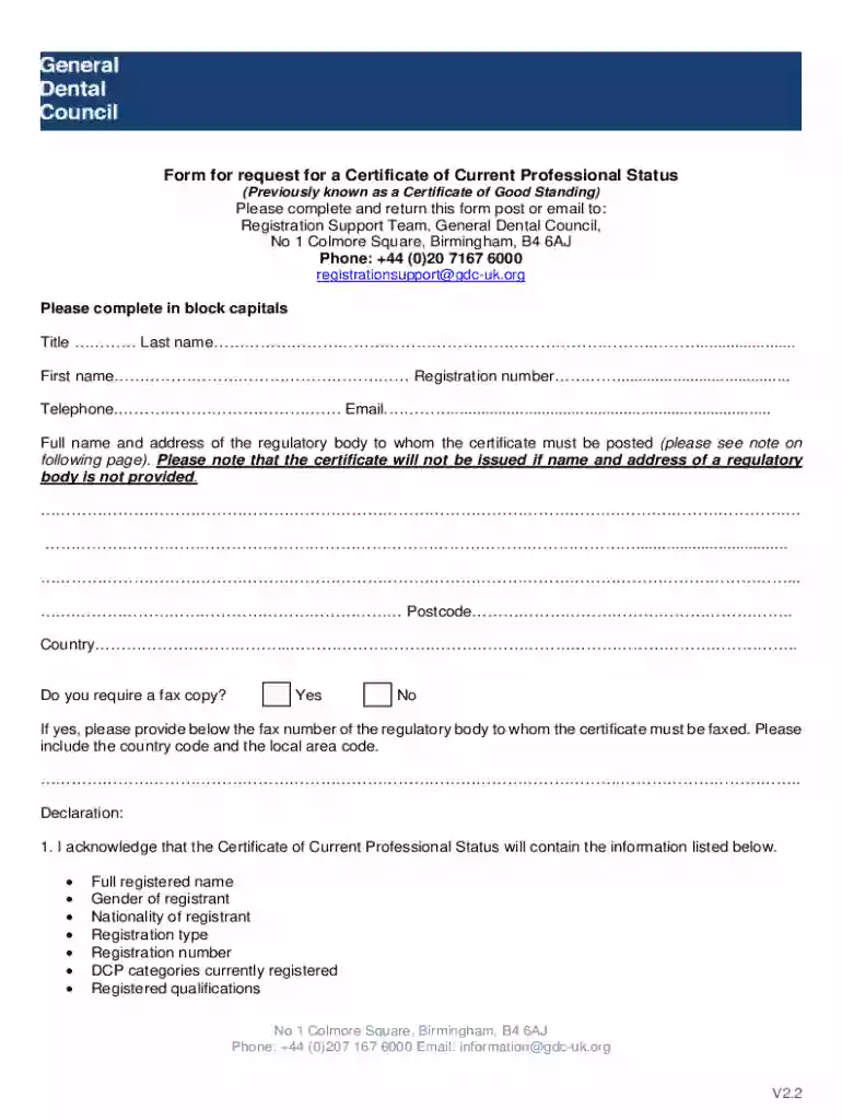certificate of good standing gdc Preview on Page 1