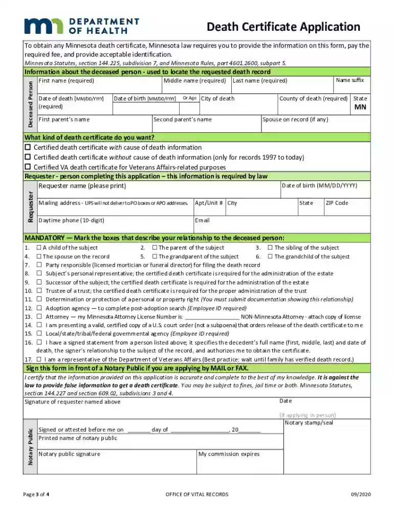 Death certificate application form - GOV.UKInstructions for Completing the Cause-of-Death Section of ...ReferenceDeath Certificate Application and Instructions Preview on Page 1