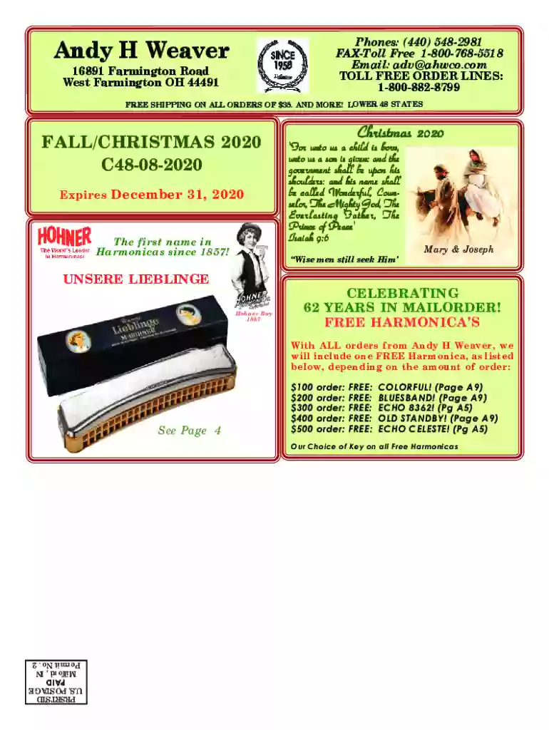 andy weaver catalog Preview on Page 1