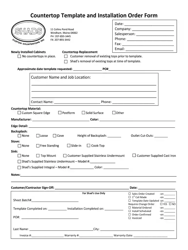 countertop signs Preview on Page 1