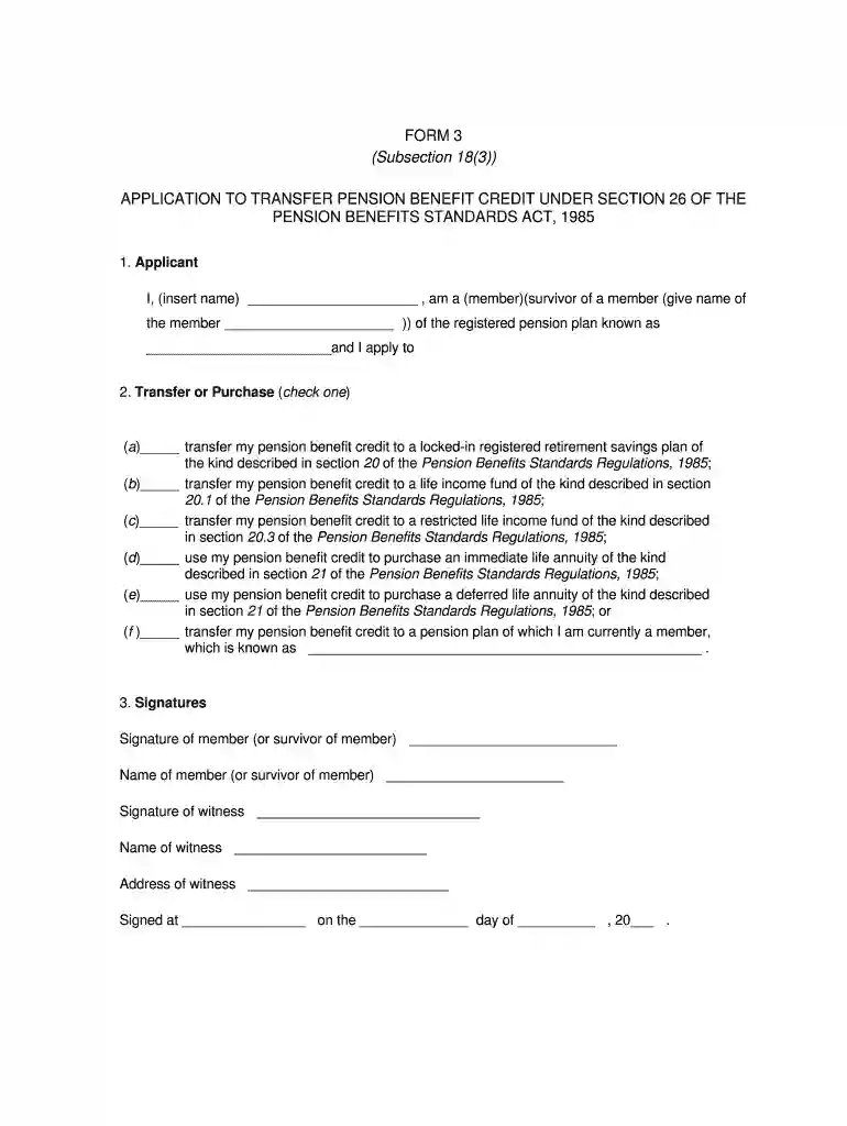 form 3 subsection 18 3 pdf Preview on Page 1