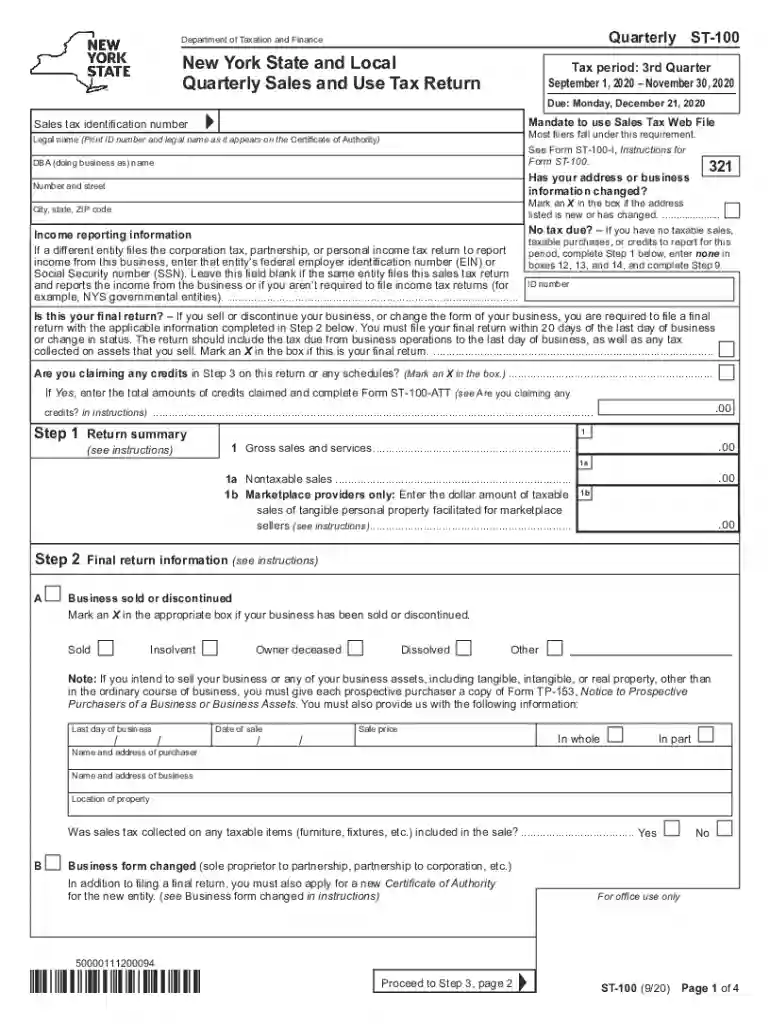st 100 form Preview on Page 1