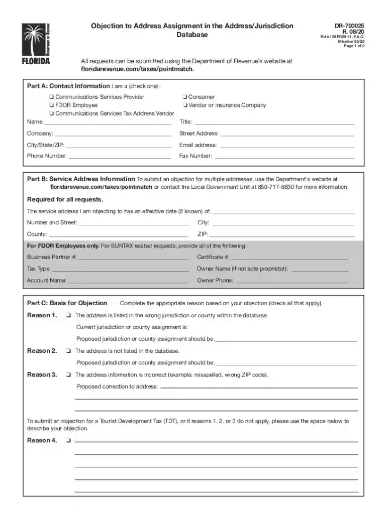 2020 FL DR-700025 Preview on Page 1