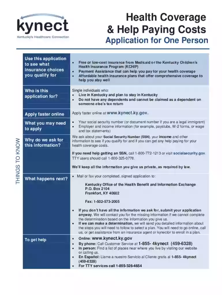 Health Coverage and Help Paying Costs Preview on Page 1
