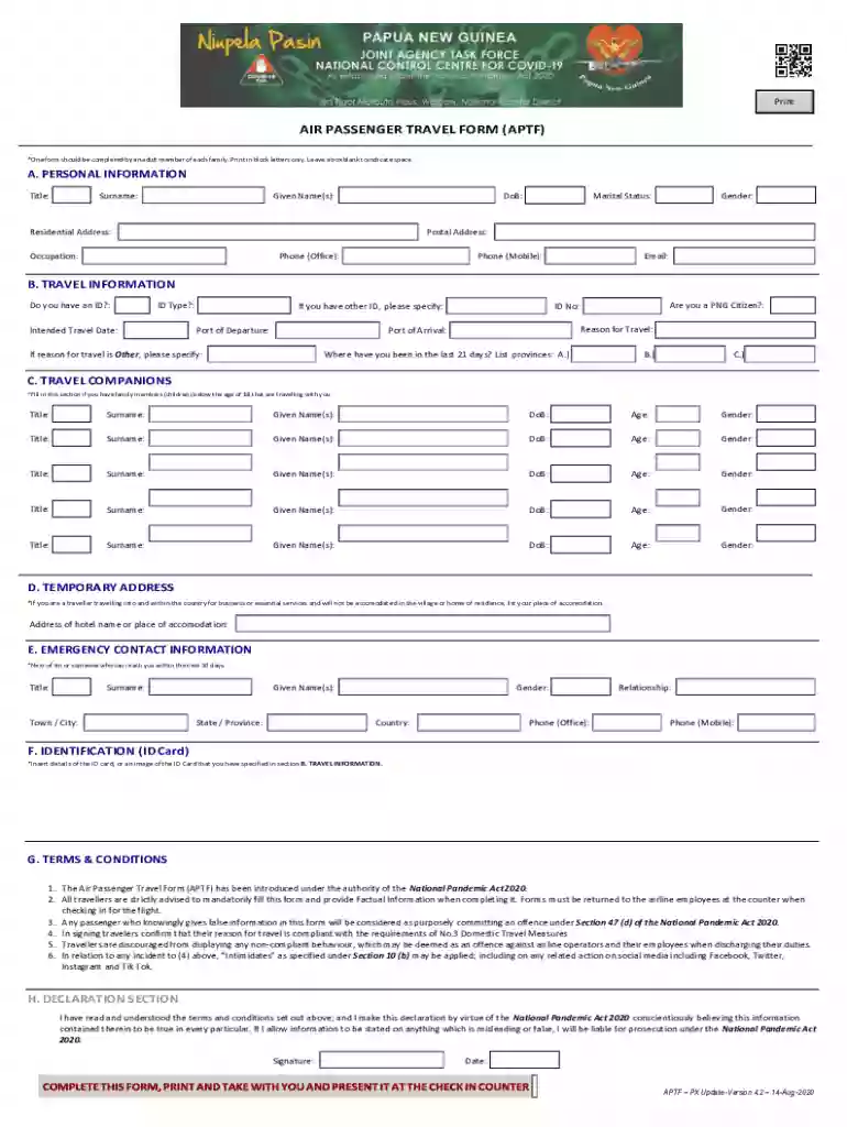 air niugini student concession form download Preview on Page 1